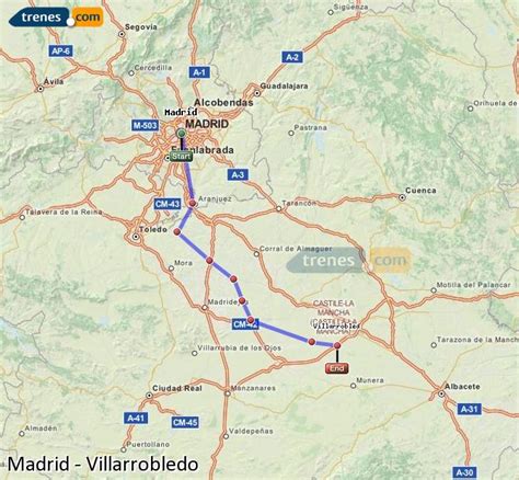 Madrid to Villarrobledo